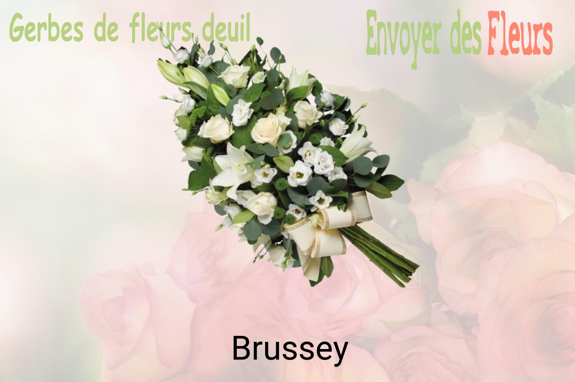 Gerbe de fleurs de deuil livrée à Brussey